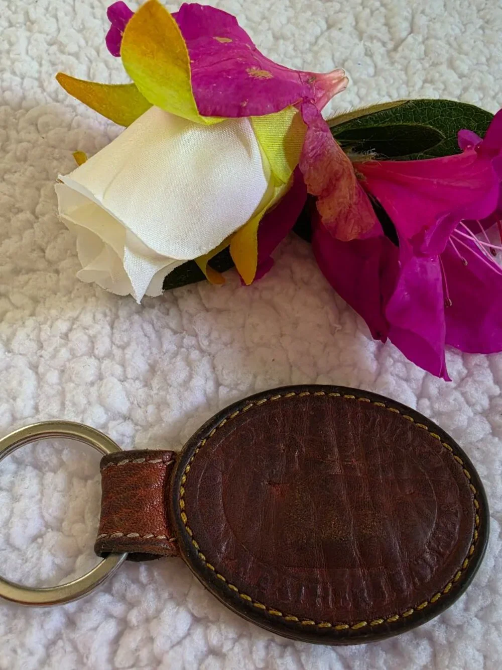 Dooney & Bourke Vintage Leather Key Fob
